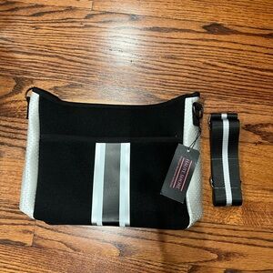 Haute Shore Black and White Crossbody Bag